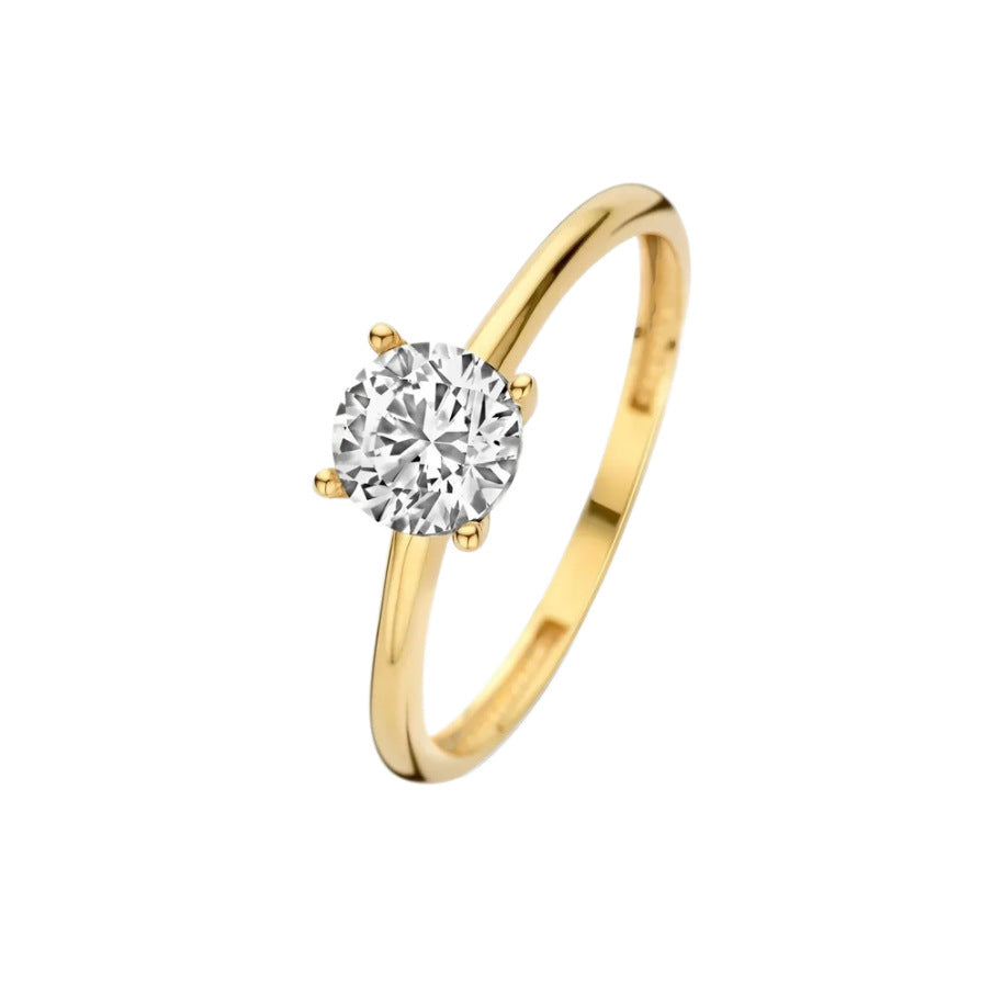 Open-end Zircon Ring Women's Special-interest Design Simple